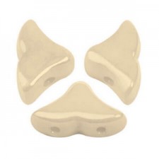 Les perles par Puca® Hélios beads Opaque beige ceramic look 03000/14413